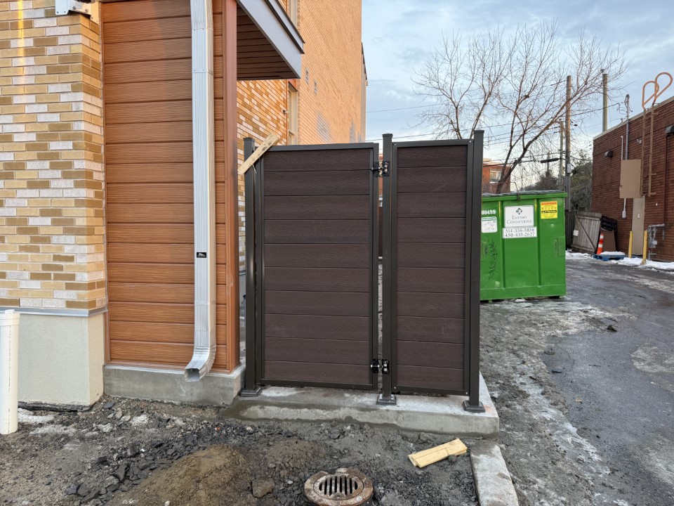 Rampe aluminium thermolaqué noire balcon